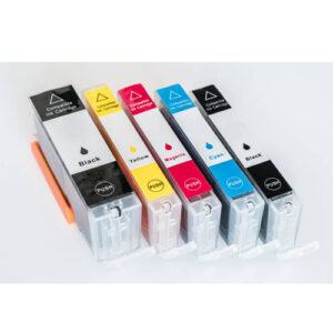 Camcraft-16 Refillable Ink Tank PGI725 Black CLI726 Black Magenta Cyan Yellow Set of 5